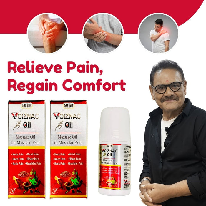Voiznac Pain Oil – Ayurvedic Muscular & Joint Pain Relief
